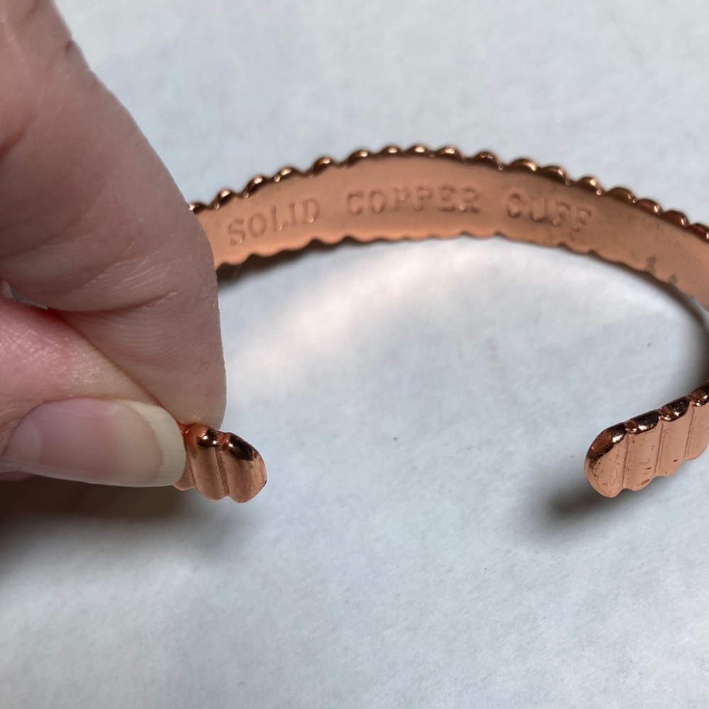 Solid Copper Cuff Bracelet - image 5